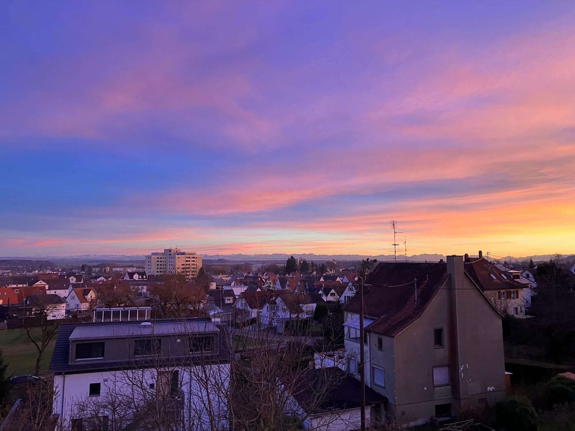 Ferienwohnung Weitblick Bad Schussenried Buitenkant foto